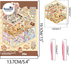 20 Sets DIY 3D Sticker Scene Collection Book for Kids Adults Cute Make Your Own