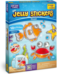 DIY Jelly Stickers – Ocean | 3D Gel Stickers Craft Kit for Kids | Window, Bottle