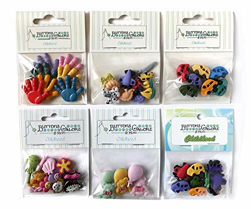 Buttons Galore 50+ Assorted Children Child Theme Buttons for Sewing & Crafts