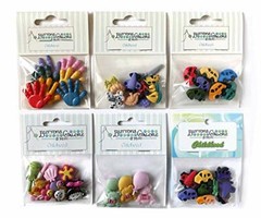 Buttons Galore 50+ Assorted Children Child Theme Buttons for Sewing & Crafts