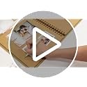 RECUTMS 10×10 DIY Scrapbook Album 60 Pages Hardcover Kraft Paper Photo Memory Bo