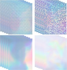 Self-Adhesive Holographic Sticker Paper – Waterproof, Tear-Resistant 20 Sheets