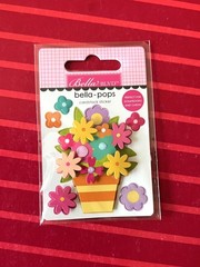 YOU CHOOSE – FLOWER GARDEN BUTTERFLY KISSES Doodlebug Doodle-Pops 3D Sticker