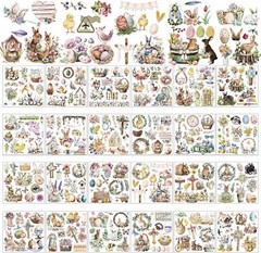 25 Sheets Easter Rub on Transfers Stickers for Crafts and Furniture Decor Easter