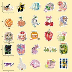 Cute 200-Piece Holographic Sticker Pack – Perfect for Scrapbooking Enthusiasts