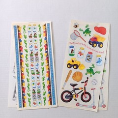Lot of 6 Sandylion Little Boys Sticker And Border Sheets