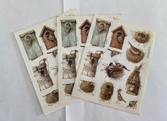 Marjolein Bastin Stickers Sheets Bird Nests Birdhouses 1994 Vintage Hallmark