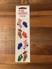 Mrs. Grossman’s Lot of 3 Strips Brand New in Package Christmas Stocking Stickers
