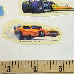Vintage Sticker Lot 1983 1984 Hallmark Race Car Used – Scrapbooking