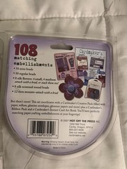 Scrapbooking Craft Lot Of Embellishments NEW Stickers, Brads, Misc Mixed Lot