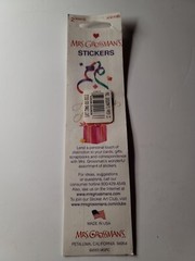 Christmas Sparkle Light Bulbs Stickers Prismatic by Mrs Grossman’s New 2003