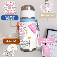 Reusable Vinyl Bible Verse Stickers Pack – 200 Inspirational Christian Designs