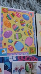 Vintage Stickers Easter Spring Hallmark Paper Art Lot 7 Sheets Storage Odor READ