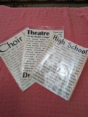 Teacher plan books, writing paper, acid free stickers