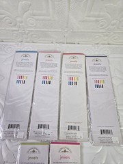 Lot Of 6 Crafts Doodlebug Mini Jewels Repeats Assorted Sizes Gems Bling Lily New