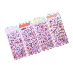 4Pcs Waterproof Silicone Stickers for Phone Case Decorative Accessories