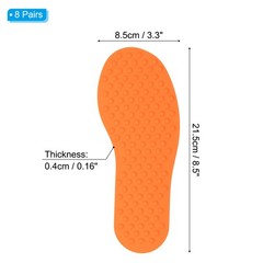 8 Pairs Feet Markers for Classroom Plastic Floor Foot Shaped Markers Orange