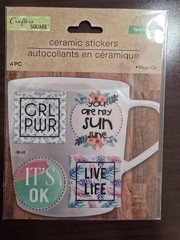 Lot of 8 Crafter’s Square Ceramic Sticker Packs – DIY Craft Supplies NEW