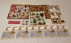 VTG The Gifted Line Christmas Scrapbooking Lot 12×12 Paper (10) Stickers (37)