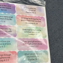 Inspirational Bible Verse Stickers Pack Of 200 Watercolor Design Journals Crafts