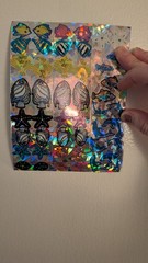 Vintage Stickers Early Sandylion ?? Prism Dolphins Fish Starfish Large Sheet