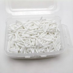 800 Glass Tube Bugle Beads 2X12mm Opaque White + Storage Box
