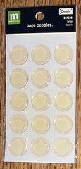 Making Memories Clear Med Page Pebbles 3D Cards Scrapbook Stickers