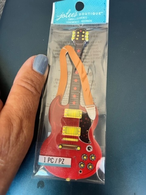 Jolee’s Boutique Embellishments Rock Guitar Electric Garage Band