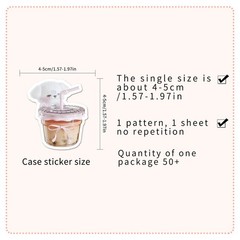 50Pcs Bowknot INS Stickers – Pink White Girly Aesthetic Decor for Journal – Wate