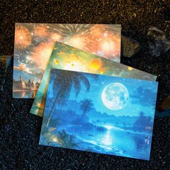 Fantasy Background Paper Stickers Journal Planner Scrapbooking DIY Wall Collage