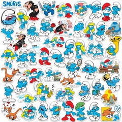 THE SMURFS VARIETY DIE CUT VINYL 50 CT STICKER PACK