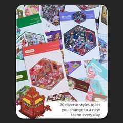 3D Ghostly Landscape Sticker Tear Resistant Paper For Wall Art Displays