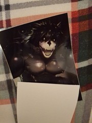 Gay Furry Yiff Holographic Sticker Size 3X3 Inch Wendigo Dog Knot