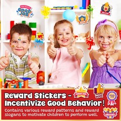 Smelly Reward Stickers for Kids – 48 Sheets 12 Scents 1320 Pieces, Scented Sc…