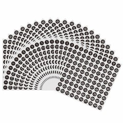 2000pcs 1 to 100 Number Labels 0.4 inch Round Dot Stickers for Inventory Stor…