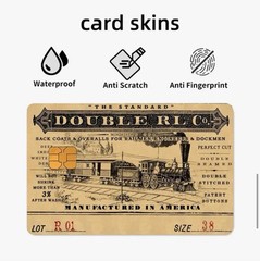 Vintage Distressed Railroad Train RLC Credit Card StickerDecal Skin Cover Lotx4