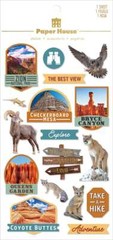 Crafts 3D Layered Stickers PH National Parks Bryce Zion Checkerboard Queens Hike
