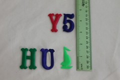 Lot Over 250 Puffy Letters Numbers Figures Shiny Fabric Scrapbook Teachers Craft