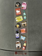 Pipsticks X Sanrio “Supercute Snacks” HK & Friends Sticker Sheet (2x9in)