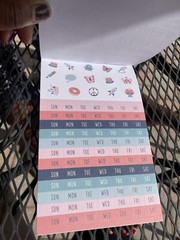 Pen+Gear Paper Sticker Book, Pink and Blue, 15 Sheets, 600+Stickers