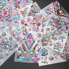 14 Sheets Rhinestones Stickers, Self-Adhesive Craft Jewels and Gems Sticker for