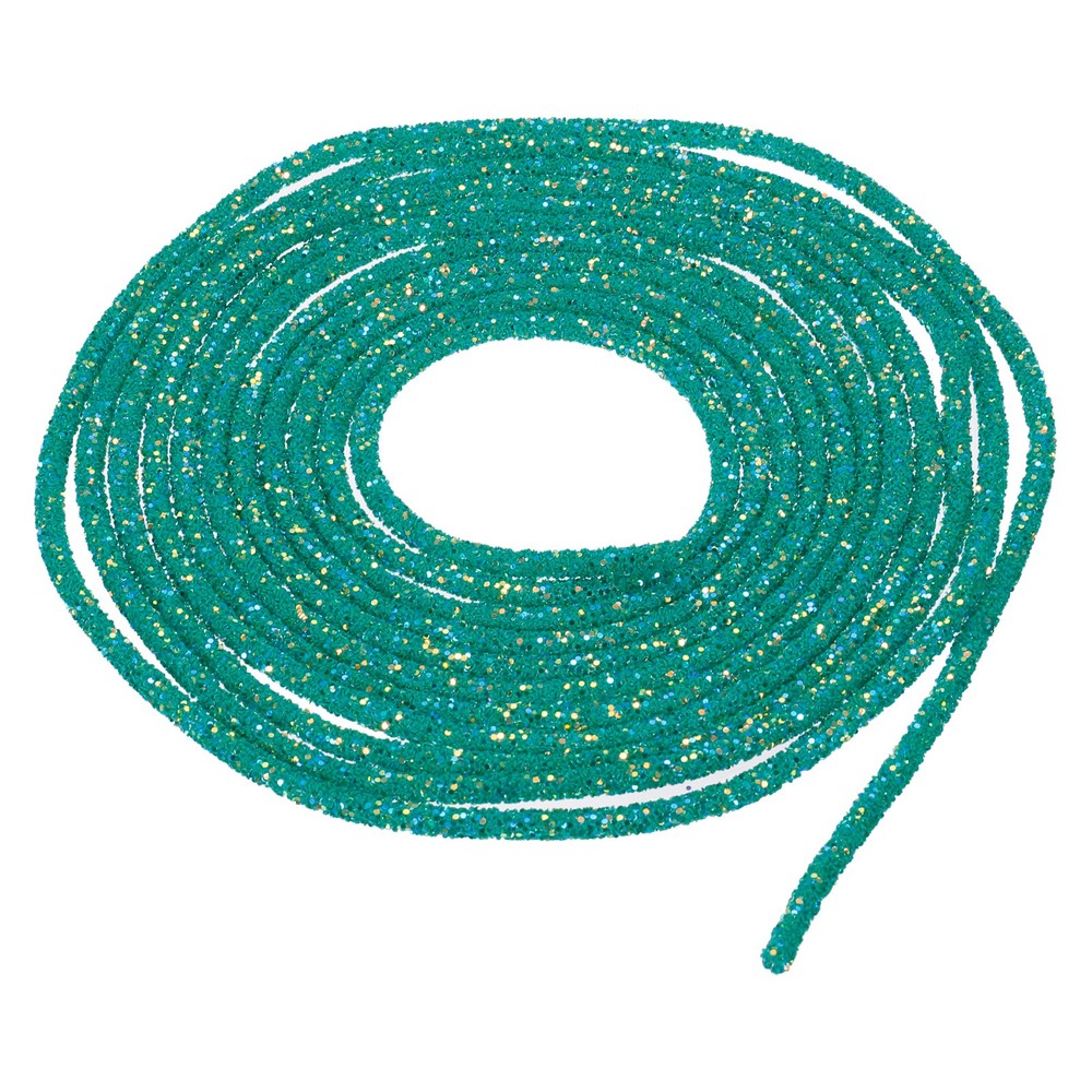 5 Yard 6mm Glitter Sequins Rope Sequins Rhinestone Cord Green
