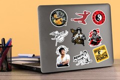 BRUCE LEE VARIETY DIE CUT VINYL 50 CT STICKER PACK