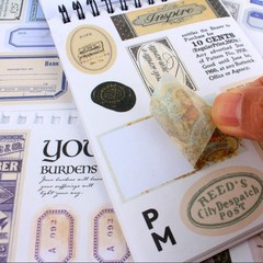 Junk Journal Supplies Precut Washi Stickers Book Stickers Book for1422