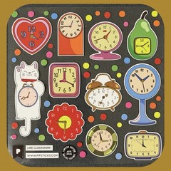 Pipsticks LIMITED EDITION April 2026 “Like Clockwork” Sticker Sheet (4x4in)