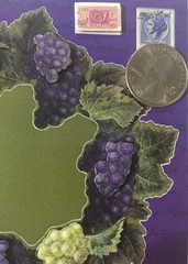 GRAPEVINE 3-D Dimensional FRAME(7pc)The Paper Studio Leaves•Grapes•Stamps•Nature
