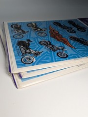 VINTAGE 1996 NEW Harley Davidson Motorcycle Stickers 3 Packs Heartline Hallmark