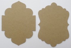 {4} VARIETY PACK: Ornate Notes – Labels / Mat Frames – Bare Chipboard Die Cuts