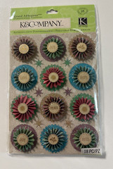 K & Company Dimensional Stickers-Variations-Brenda Walton, Confetti, Happy Tails