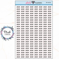 2020 YEAR Script Planner Stickers